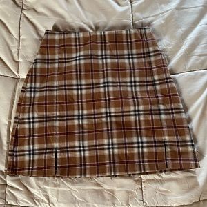Brandy Melville Plaid Mini Skirt